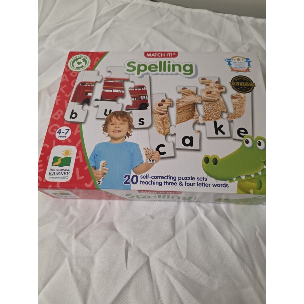 LEARNING JOURNEY MATCH IT! SPELLING 20 SELF-CORRECTING 3 + 4 LETTER PUZZLE SETS